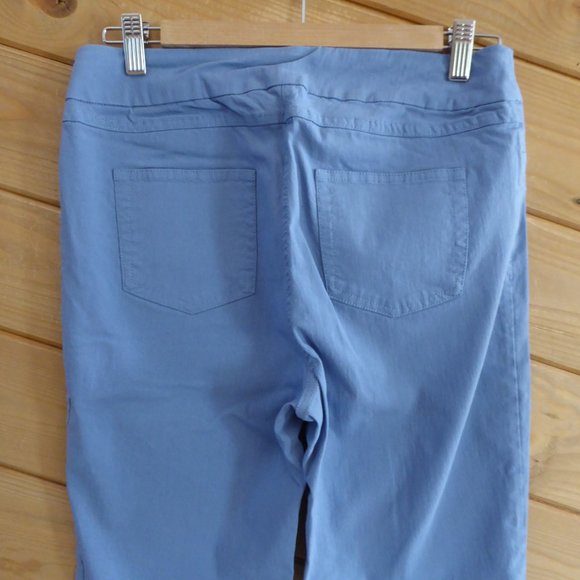 Soft Surroundings Pastel Blue Waistband Pull On Casual Ankle Pants 29228 S - Picture 6 of 11